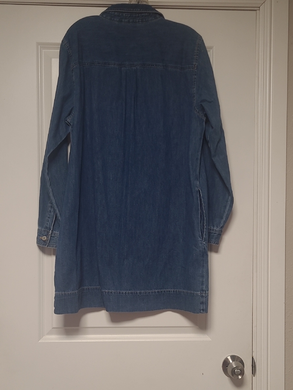 GAP Blue Denim Shirt Dress - Picture 3 of 8